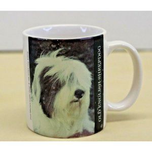 Vintage 1996 Barbara Augello XPRES Coffee Mug Old English Sheep Dog  10 oz. NOS